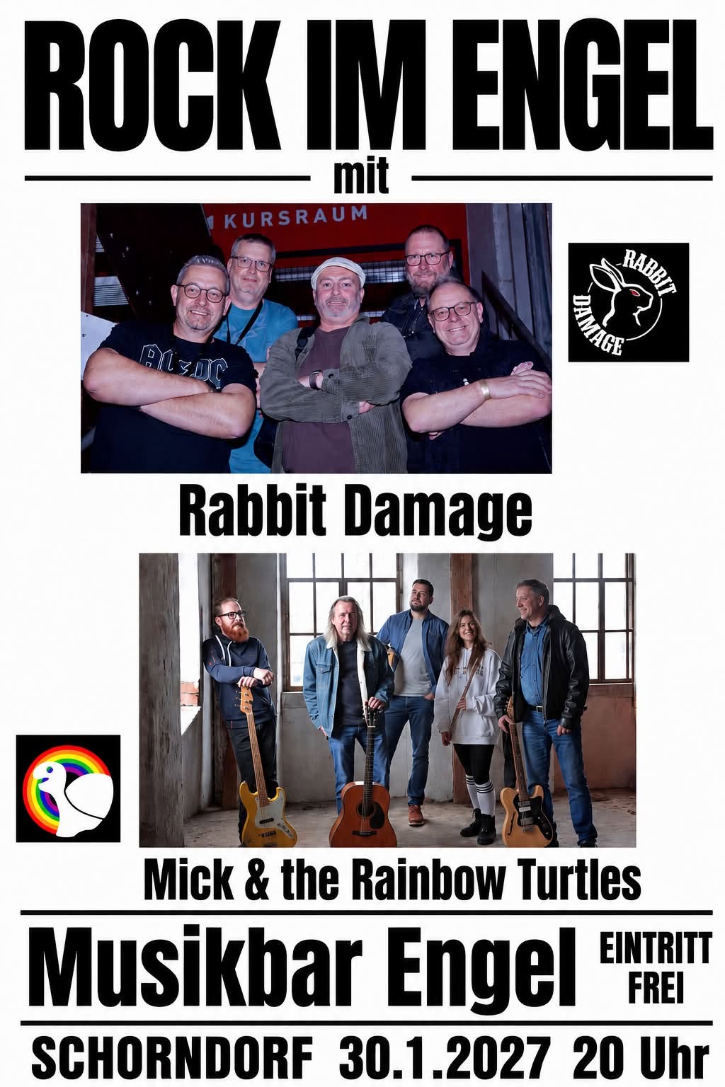 rabbit damage | Mick and the Rainbow Turtles